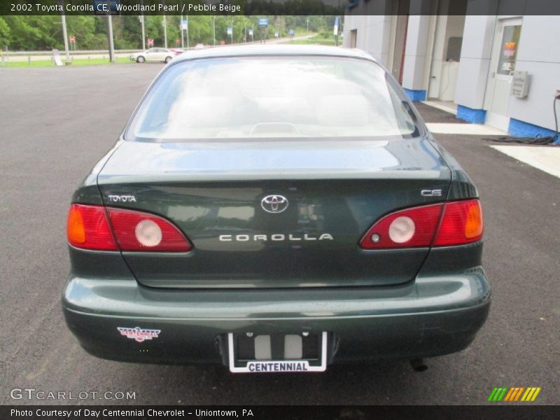 Woodland Pearl / Pebble Beige 2002 Toyota Corolla CE