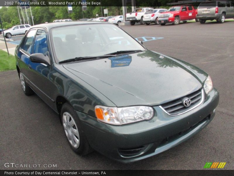 Woodland Pearl / Pebble Beige 2002 Toyota Corolla CE