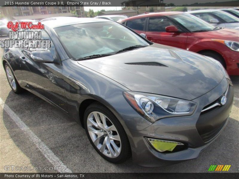 Empire State Gray / Black 2015 Hyundai Genesis Coupe 3.8