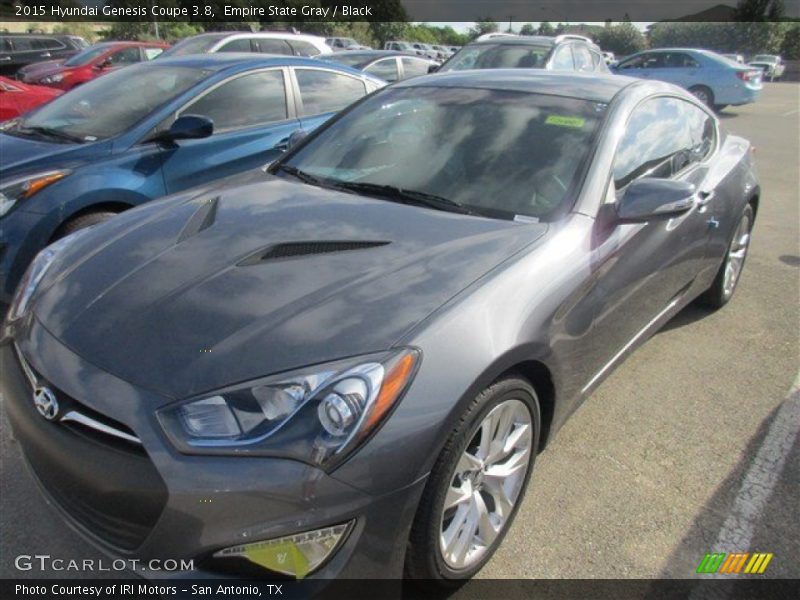 Empire State Gray / Black 2015 Hyundai Genesis Coupe 3.8