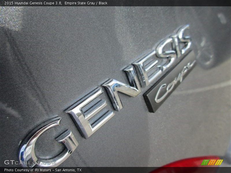Empire State Gray / Black 2015 Hyundai Genesis Coupe 3.8