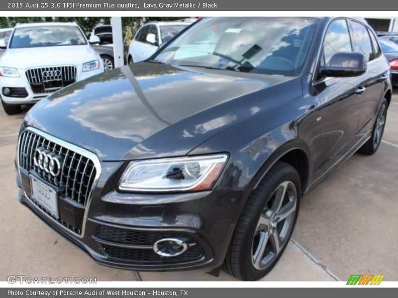 Lava Gray Metallic / Black 2015 Audi Q5 3.0 TFSI Premium Plus quattro