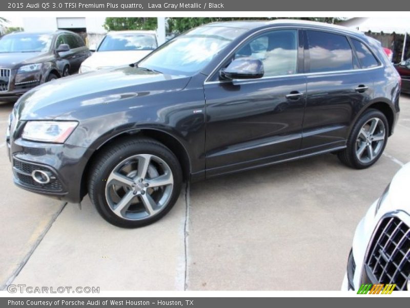 Lava Gray Metallic / Black 2015 Audi Q5 3.0 TFSI Premium Plus quattro