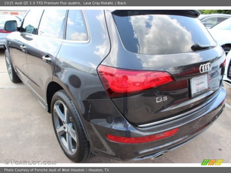Lava Gray Metallic / Black 2015 Audi Q5 3.0 TFSI Premium Plus quattro