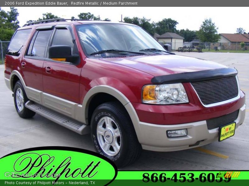 Redfire Metallic / Medium Parchment 2006 Ford Expedition Eddie Bauer