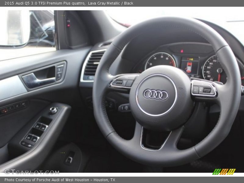 Lava Gray Metallic / Black 2015 Audi Q5 3.0 TFSI Premium Plus quattro
