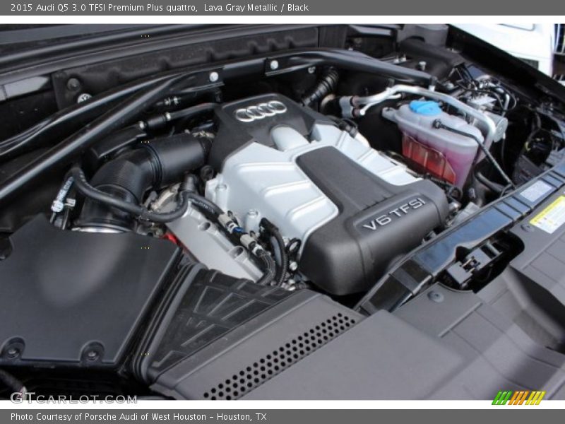 Lava Gray Metallic / Black 2015 Audi Q5 3.0 TFSI Premium Plus quattro
