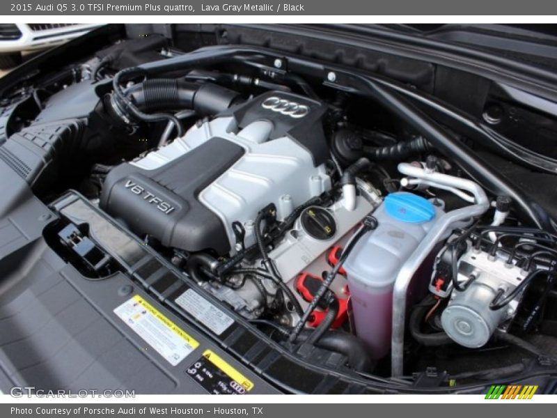 Lava Gray Metallic / Black 2015 Audi Q5 3.0 TFSI Premium Plus quattro