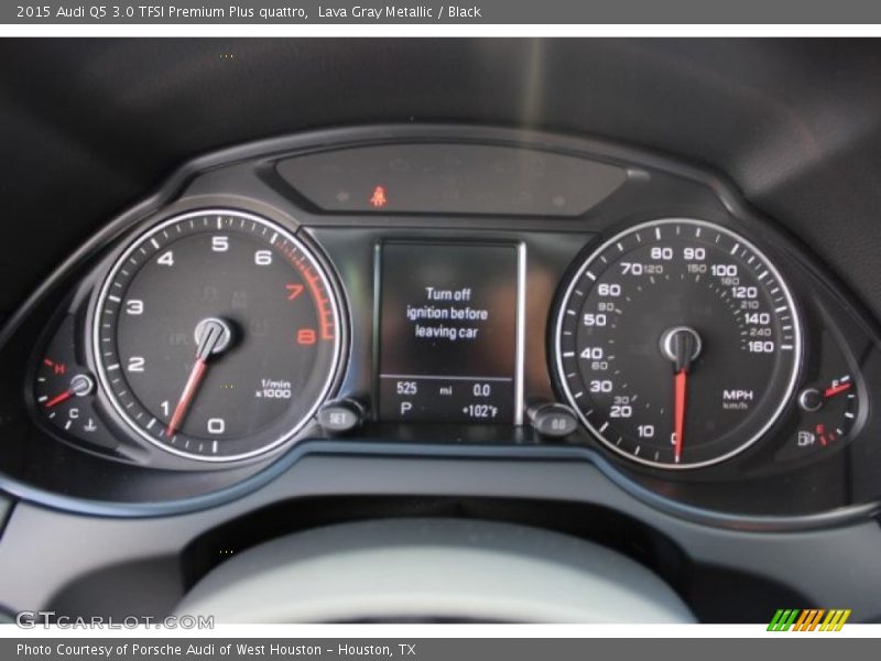 Lava Gray Metallic / Black 2015 Audi Q5 3.0 TFSI Premium Plus quattro