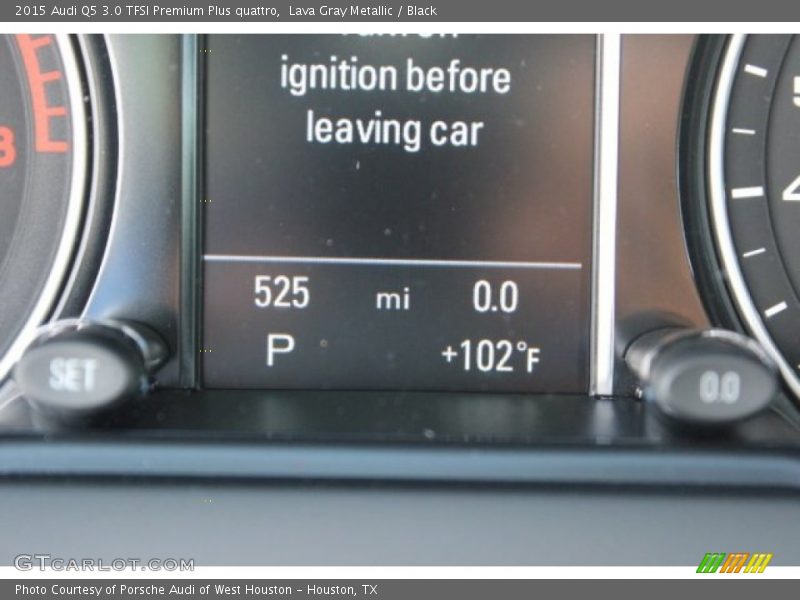 Lava Gray Metallic / Black 2015 Audi Q5 3.0 TFSI Premium Plus quattro