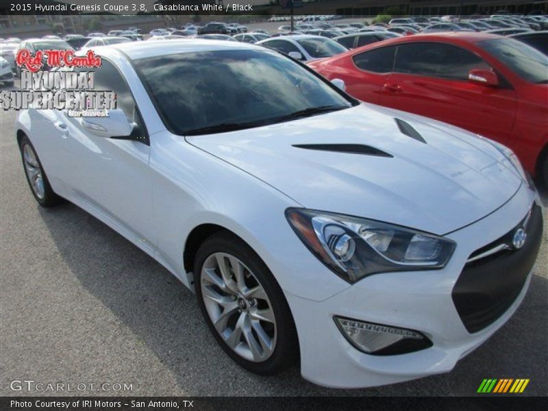 Casablanca White / Black 2015 Hyundai Genesis Coupe 3.8