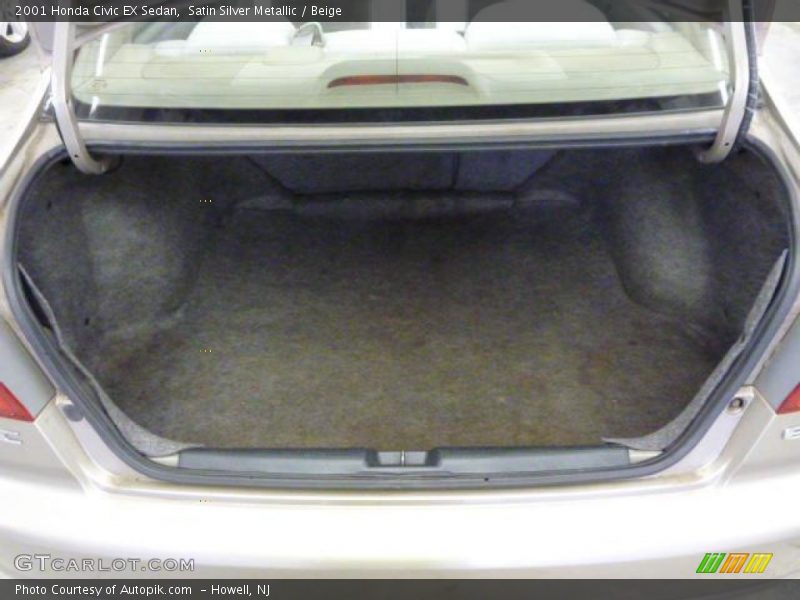 Satin Silver Metallic / Beige 2001 Honda Civic EX Sedan