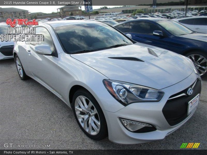 Santiago Silver / Black 2015 Hyundai Genesis Coupe 3.8