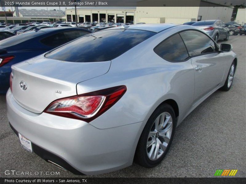 Santiago Silver / Black 2015 Hyundai Genesis Coupe 3.8