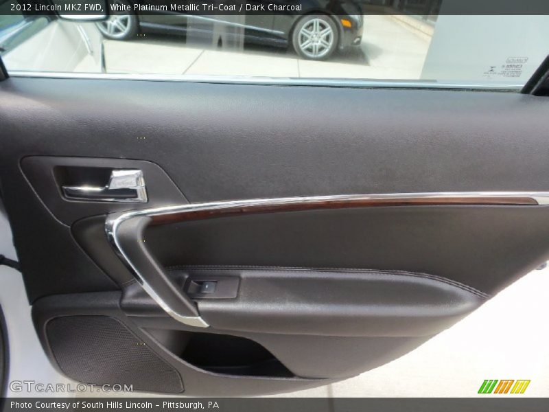 White Platinum Metallic Tri-Coat / Dark Charcoal 2012 Lincoln MKZ FWD