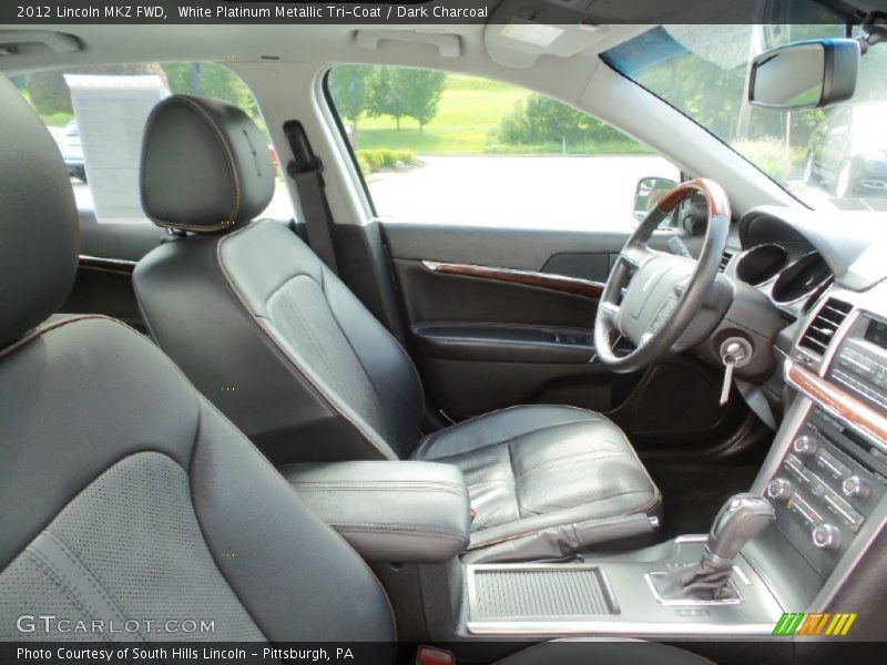 White Platinum Metallic Tri-Coat / Dark Charcoal 2012 Lincoln MKZ FWD