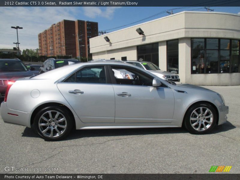 Radiant Silver Metallic / Light Titanium/Ebony 2012 Cadillac CTS 3.0 Sedan