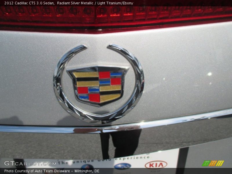Radiant Silver Metallic / Light Titanium/Ebony 2012 Cadillac CTS 3.0 Sedan