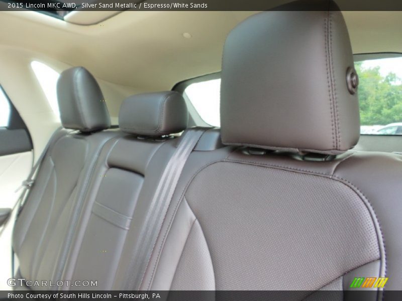 Silver Sand Metallic / Espresso/White Sands 2015 Lincoln MKC AWD