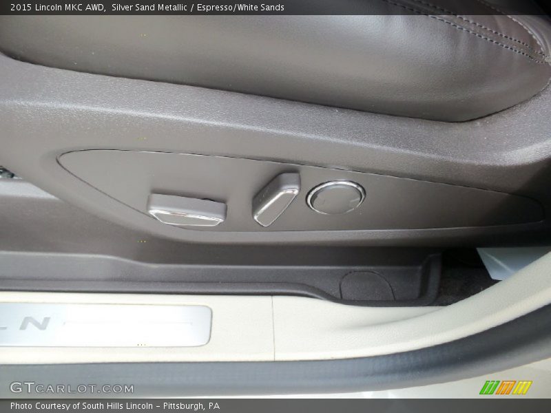 Silver Sand Metallic / Espresso/White Sands 2015 Lincoln MKC AWD