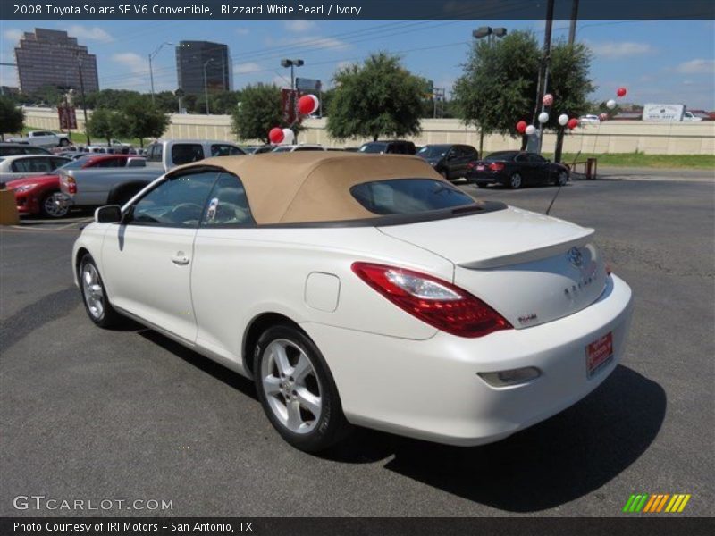 Blizzard White Pearl / Ivory 2008 Toyota Solara SE V6 Convertible