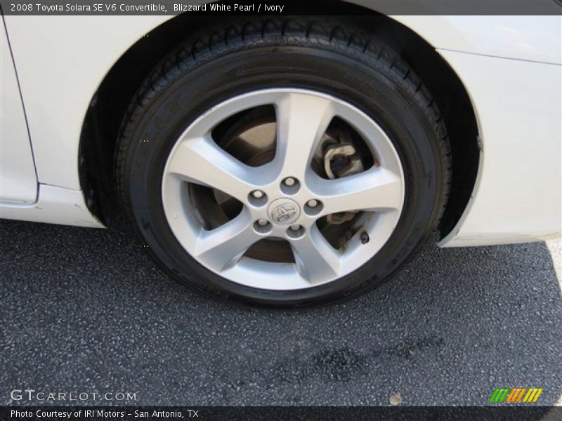 Blizzard White Pearl / Ivory 2008 Toyota Solara SE V6 Convertible