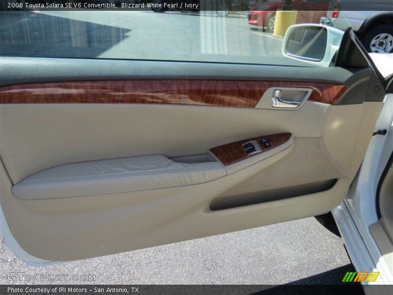 Blizzard White Pearl / Ivory 2008 Toyota Solara SE V6 Convertible