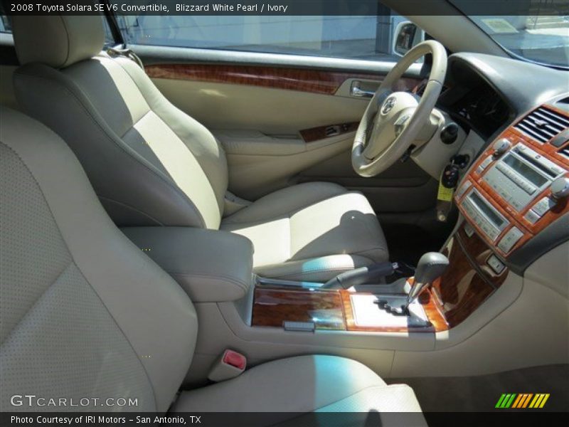 Blizzard White Pearl / Ivory 2008 Toyota Solara SE V6 Convertible