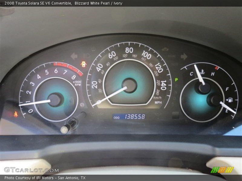 Blizzard White Pearl / Ivory 2008 Toyota Solara SE V6 Convertible