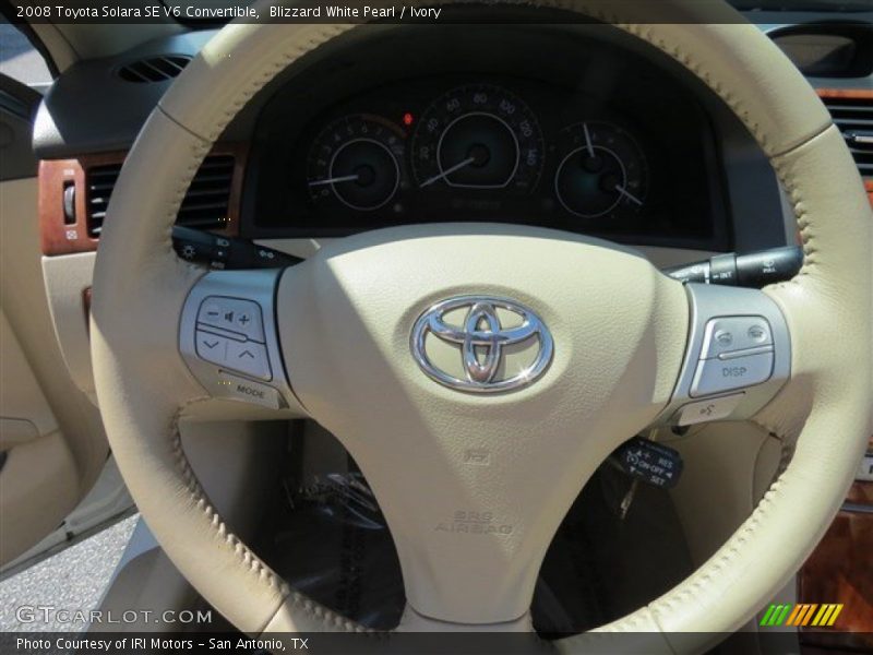 Blizzard White Pearl / Ivory 2008 Toyota Solara SE V6 Convertible