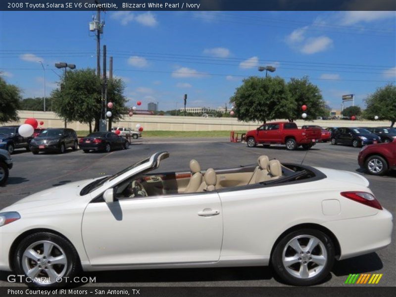 Blizzard White Pearl / Ivory 2008 Toyota Solara SE V6 Convertible