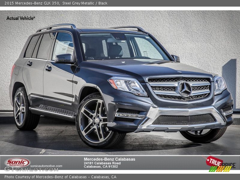 Steel Grey Metallic / Black 2015 Mercedes-Benz GLK 350