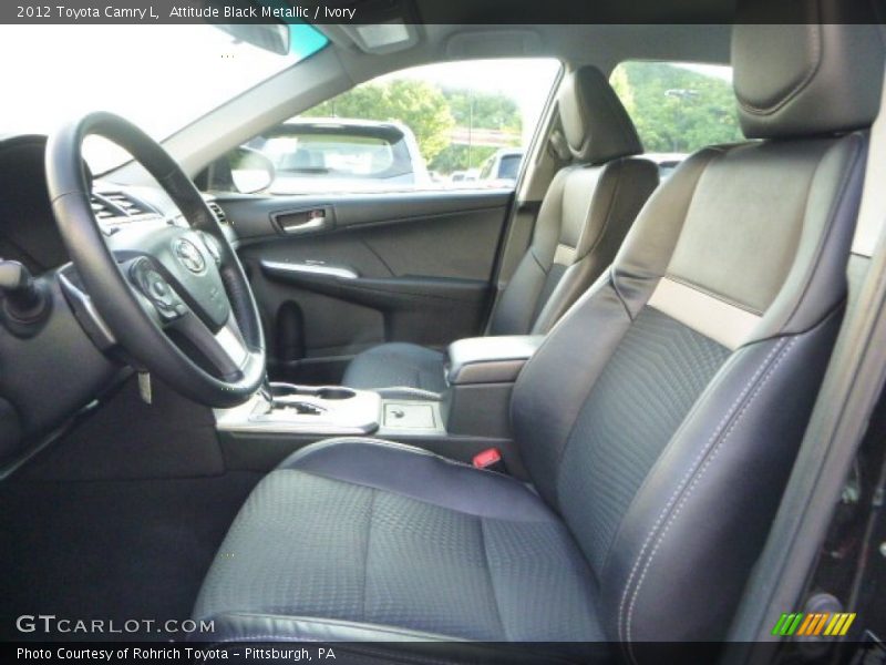Attitude Black Metallic / Ivory 2012 Toyota Camry L