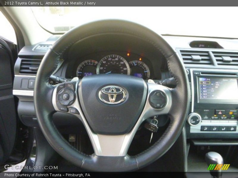 Attitude Black Metallic / Ivory 2012 Toyota Camry L