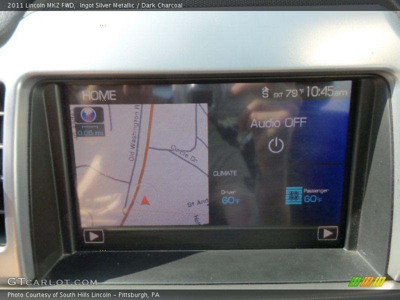 Ingot Silver Metallic / Dark Charcoal 2011 Lincoln MKZ FWD