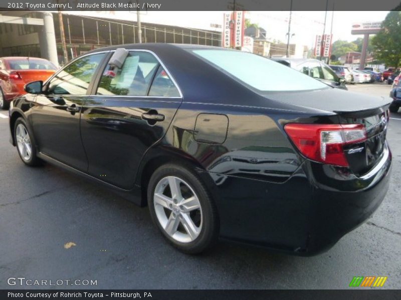 Attitude Black Metallic / Ivory 2012 Toyota Camry L