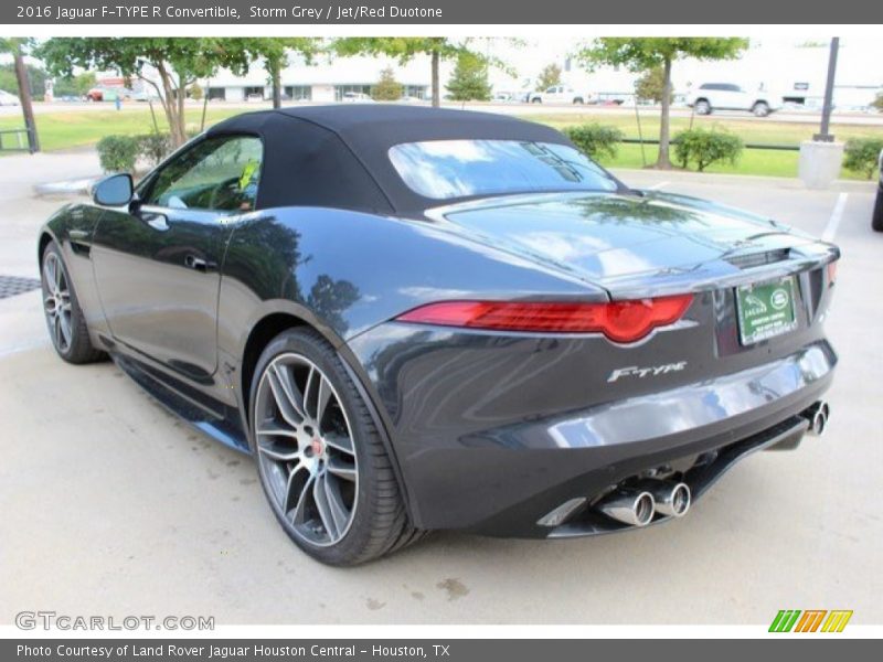Storm Grey / Jet/Red Duotone 2016 Jaguar F-TYPE R Convertible