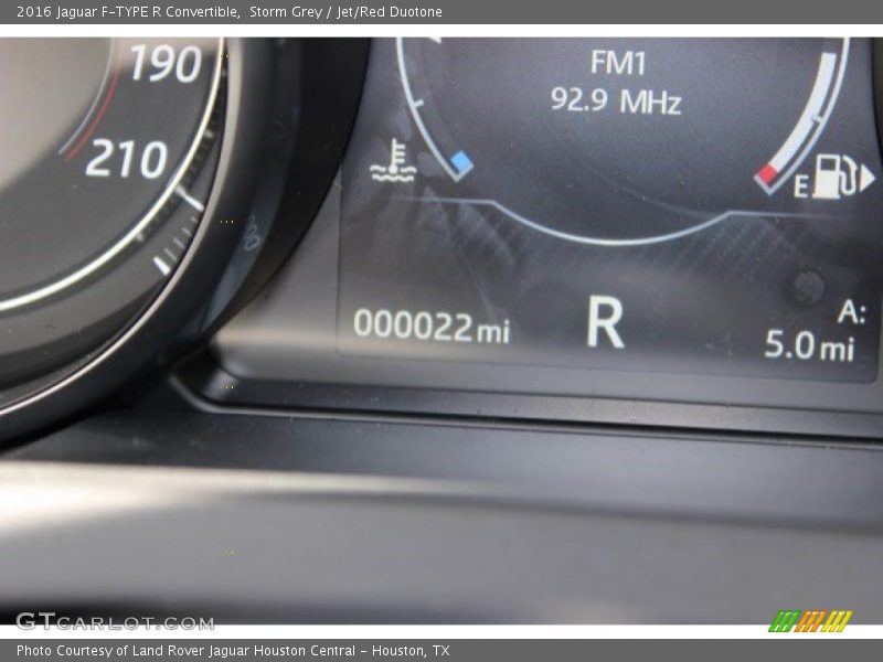 Storm Grey / Jet/Red Duotone 2016 Jaguar F-TYPE R Convertible