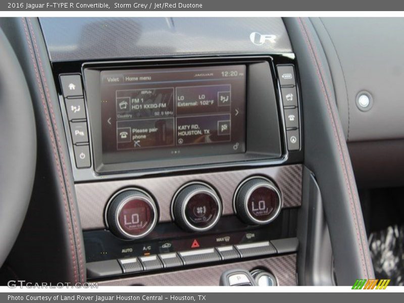 Controls of 2016 F-TYPE R Convertible