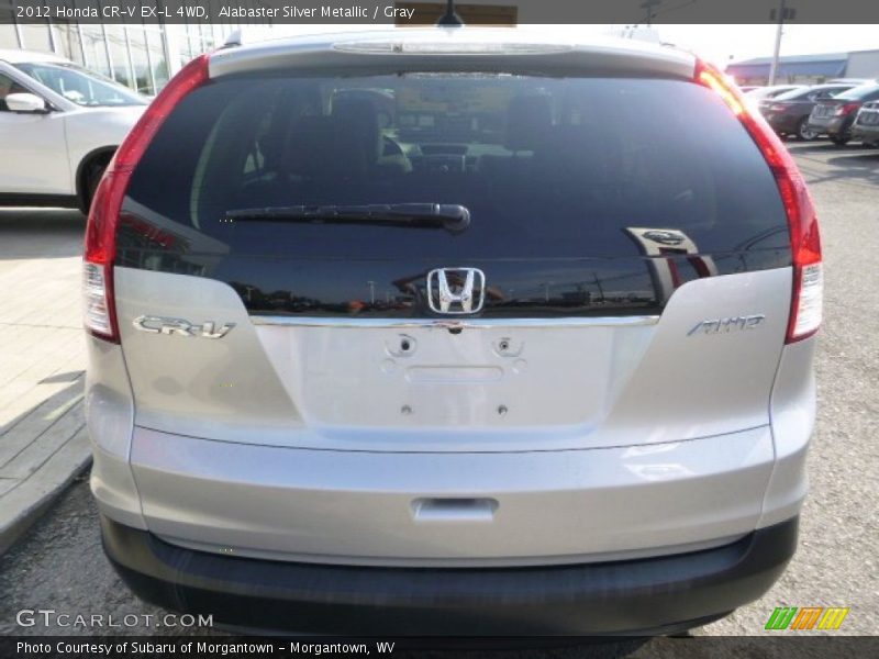 Alabaster Silver Metallic / Gray 2012 Honda CR-V EX-L 4WD