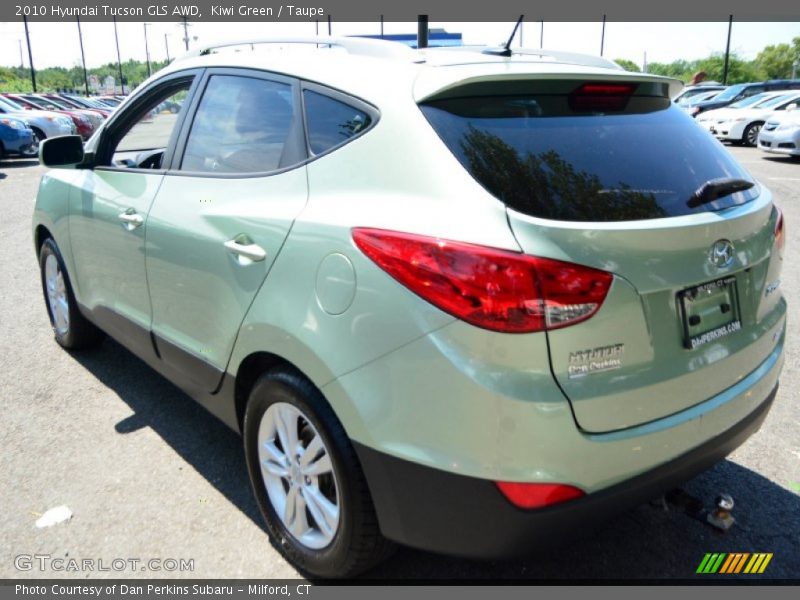 Kiwi Green / Taupe 2010 Hyundai Tucson GLS AWD