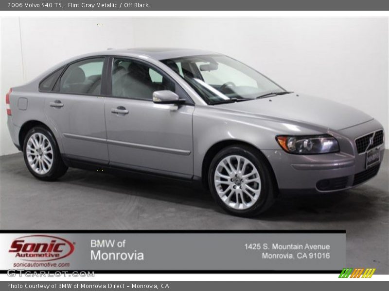 Flint Gray Metallic / Off Black 2006 Volvo S40 T5