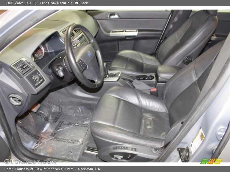 Flint Gray Metallic / Off Black 2006 Volvo S40 T5