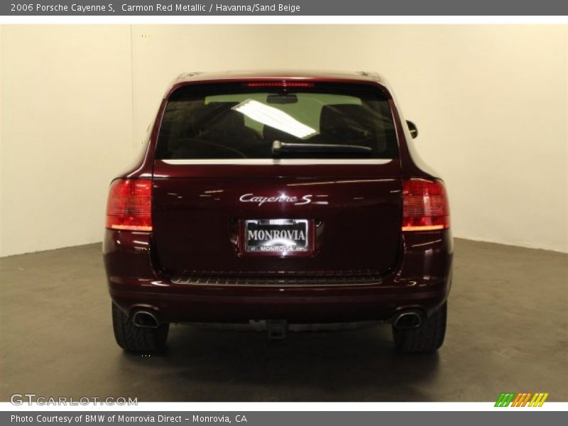 Carmon Red Metallic / Havanna/Sand Beige 2006 Porsche Cayenne S