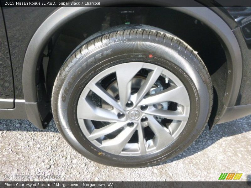 Super Black / Charcoal 2015 Nissan Rogue SL AWD