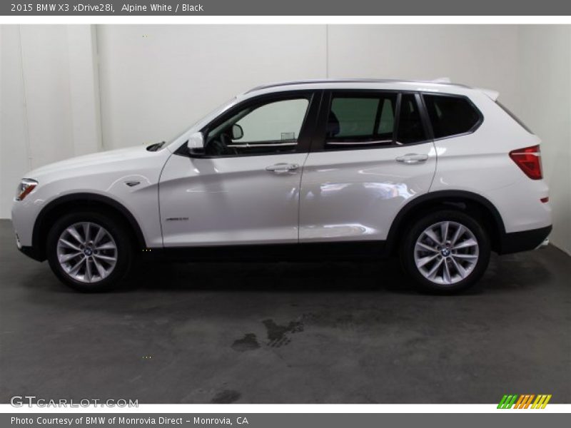 Alpine White / Black 2015 BMW X3 xDrive28i