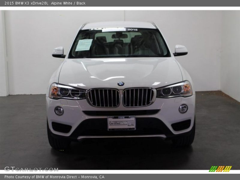 Alpine White / Black 2015 BMW X3 xDrive28i