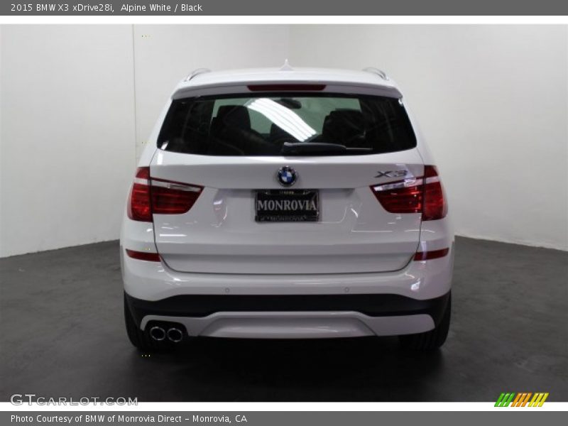 Alpine White / Black 2015 BMW X3 xDrive28i