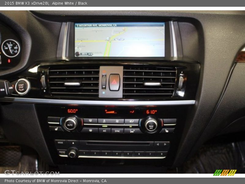 Alpine White / Black 2015 BMW X3 xDrive28i