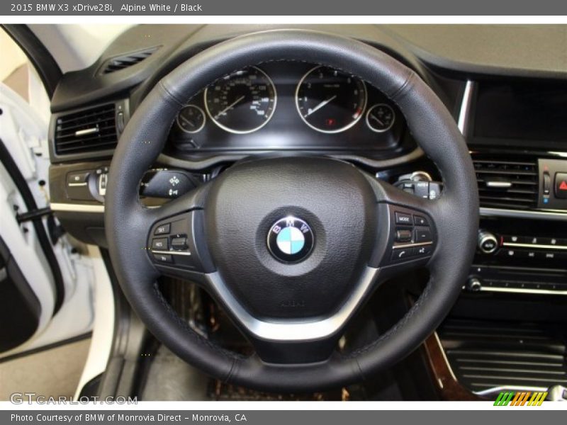 Alpine White / Black 2015 BMW X3 xDrive28i